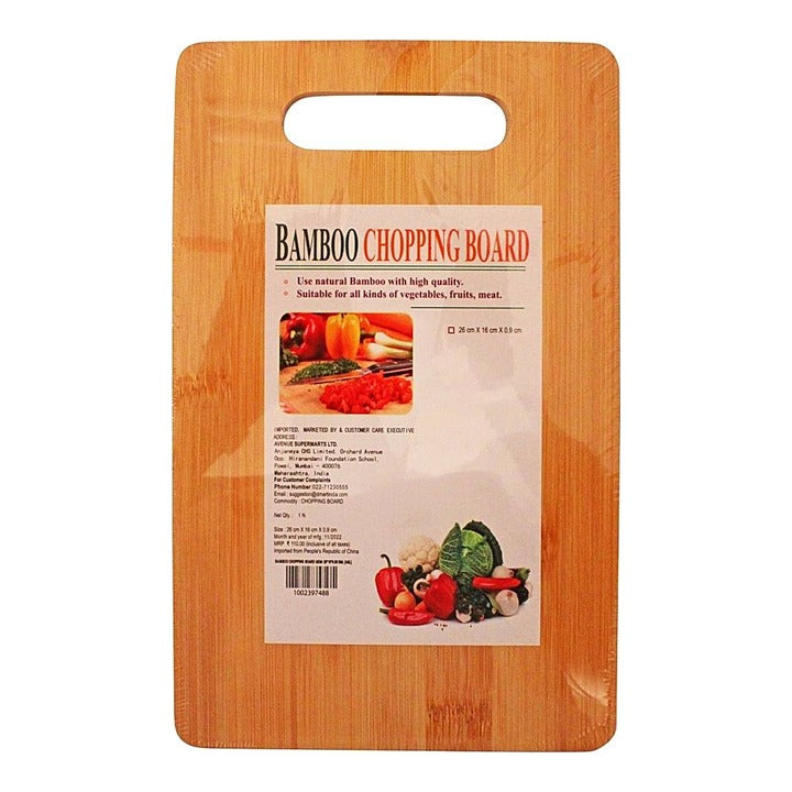 Bamboo Chopping Board (26 x 16 x 0.9 cm) : 1 Unit