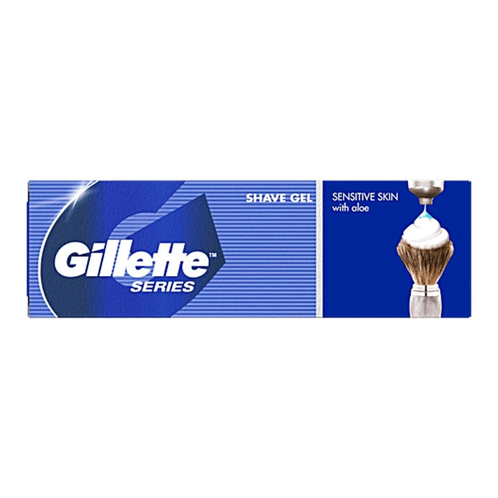 Gillette Series Shave Gel - For Sensitive Skin, With Aloe (60 g)