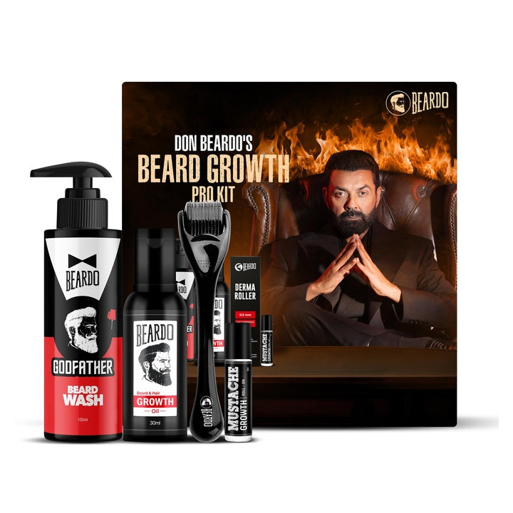 BEARDO Don’s Beard Growth Pro Kit | Complete Beard Growth & Grooming Kit for Men | Ideal Gift for Men | Beard Care Starter Kit | Gift for Husband
