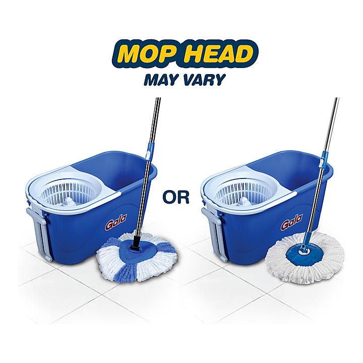 Gala Quick Spin Mop Bucket With Easy Wheels & Free Mop Refill : 1 Unit