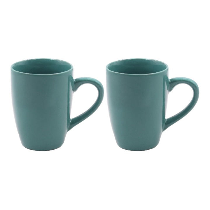 Yamasin Supreme Ceramic Mug (Green) - Set Of 2 : 1 Unit