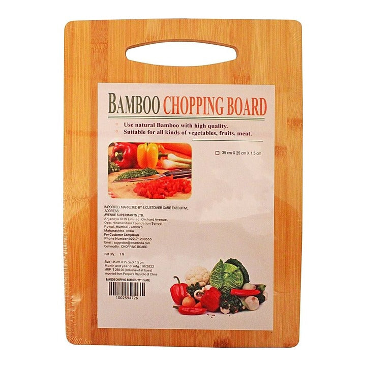 Bamboo Chopping Board (35 x 25 x 1.5 cm) : 1 Unit