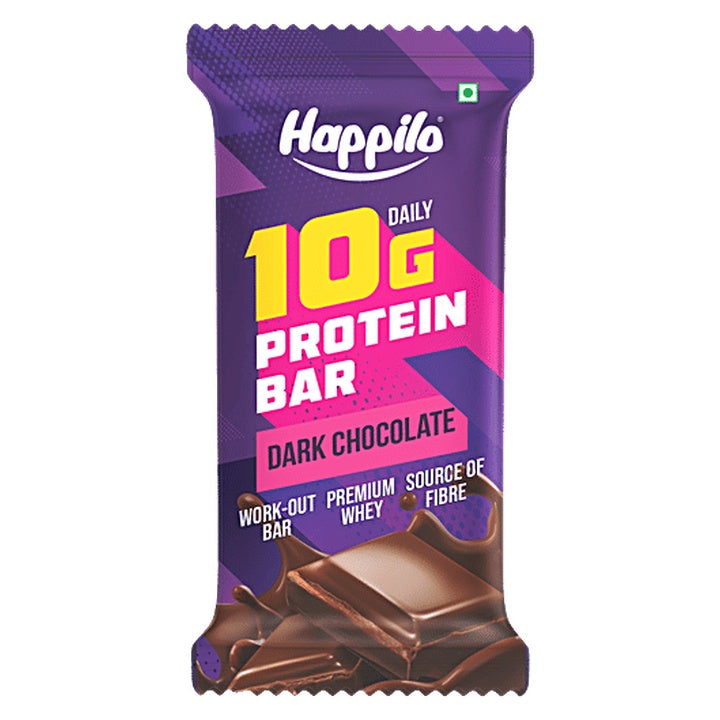 Happilo Daily 10 G Dark Chocolate Protein Bar (50 g)