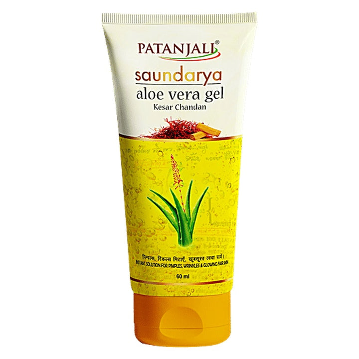 Patanjali Aloe vera Gel - Saundarya Kesar Chandan (60 ml)