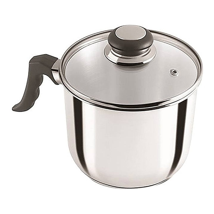 Anjali Fiesta Stainless Steel Cookware Milk Pan With Lid : 1 Unit