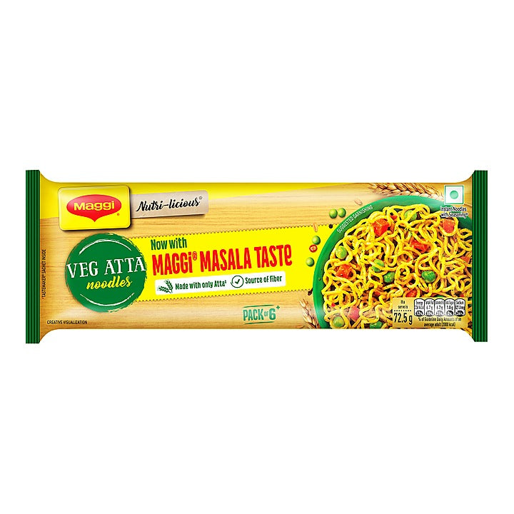 Maggi Masala Veg Atta Noodles : 72.5 g