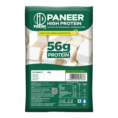 iD Fresh Paneer High Protein (56g Protein) : 200g