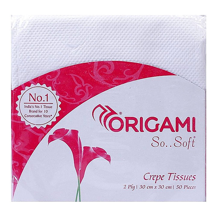 Origami So Soft 2 Ply Tissues : 50 Units