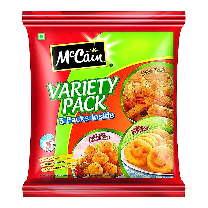 McCain Variety Pack - 3 Packs Inside : 550 g