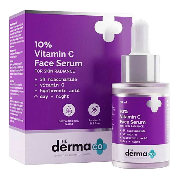 The Derma Co 10% Vitamin C Face Serum For Skin Radiance : 30 ml