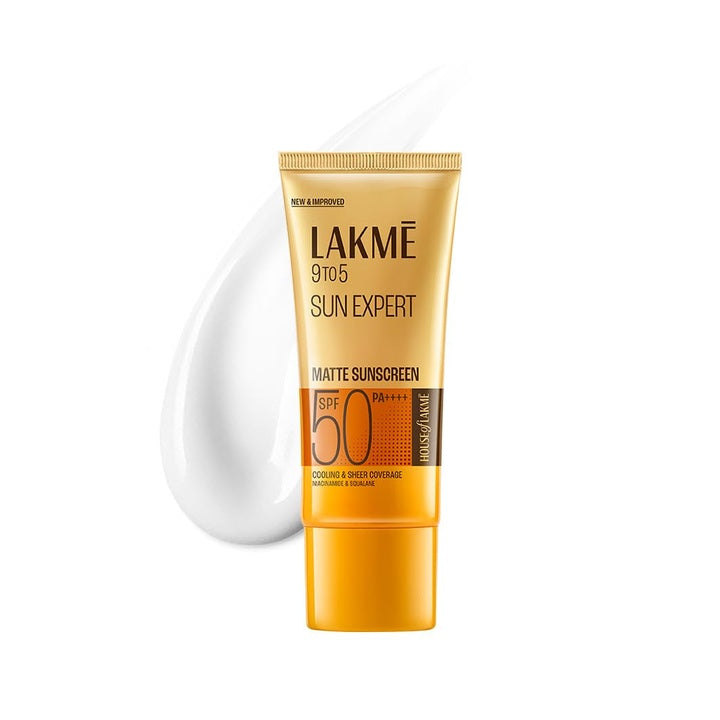 Lakme Sunscreen For Bright Skin, SPF 50 PA++++, Water Light, Niacinamide, In Vivo Tested, 50 ml