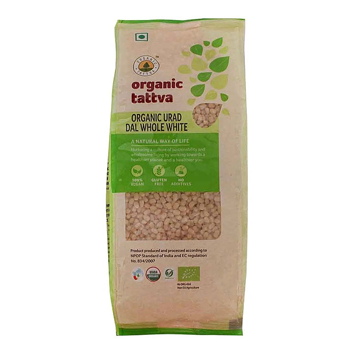 Organic Tattva Urad Dal Whole White : 500 g