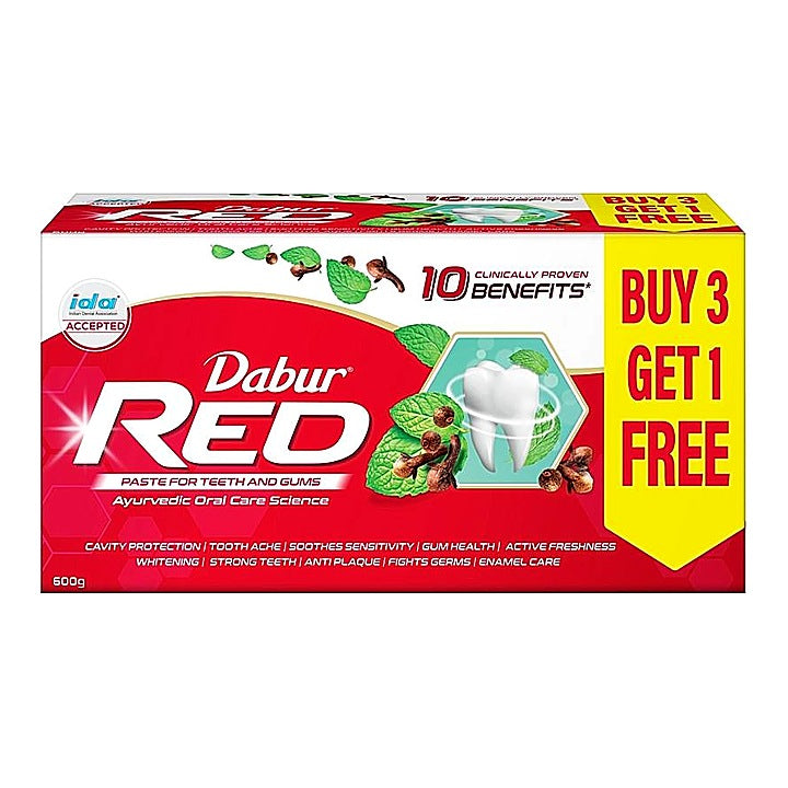 Dabur Red Ayurvedic Toothpaste : 3x150 g