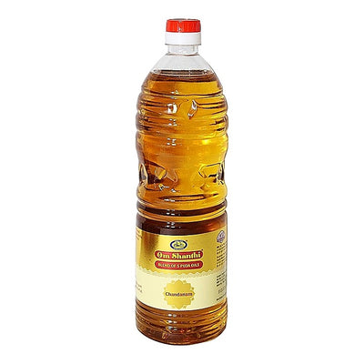 Om Shanthi Chandanam Pure Puja Oil : 1 L