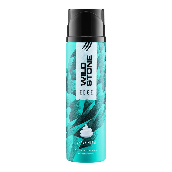 Wild Stone Edge Shaving Foam for Men, 418 | Ultra-Rich Lather with Refreshing Fragrance