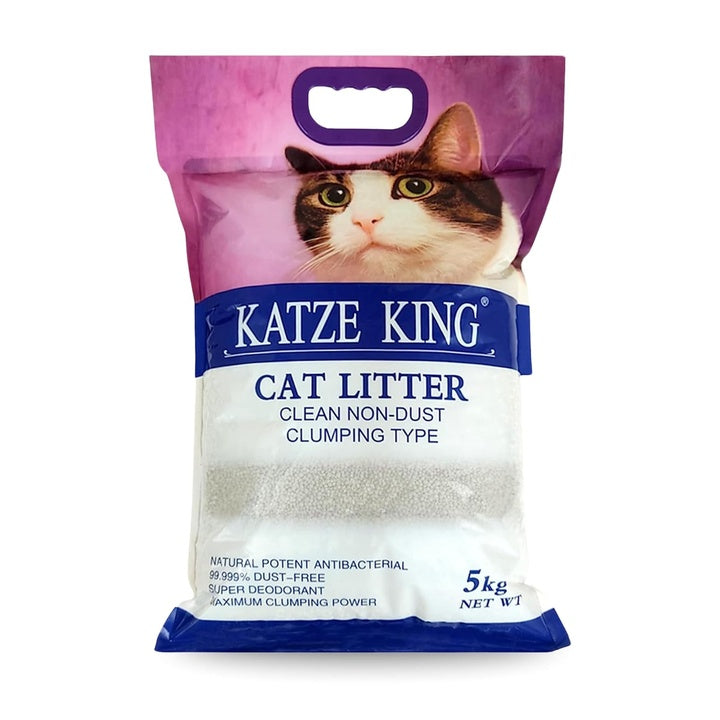 Foodie Puppies Katze King Strong Fragrance Cat Litter (5Kg, Apple) | Clean Non-Dust Clumping Type Exclusive Scoopable with Odour Control for Cat and Kitten
