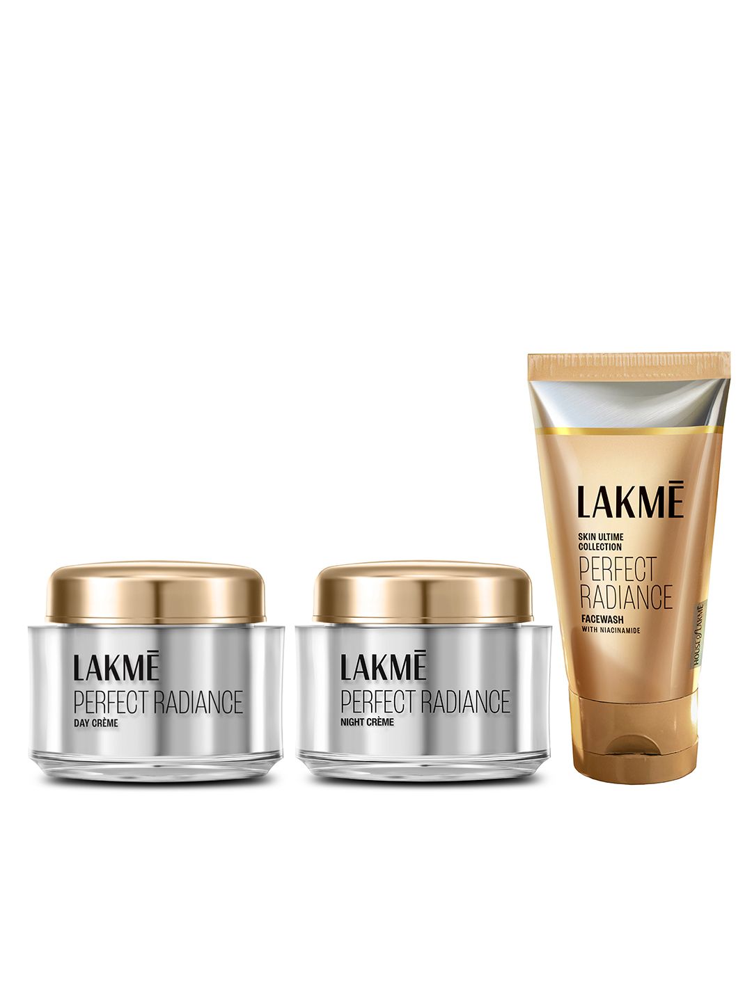 Lakme Set of Perfect Radiance Day Creme 50 g + Night Creme 50 g + Face Wash 50 g