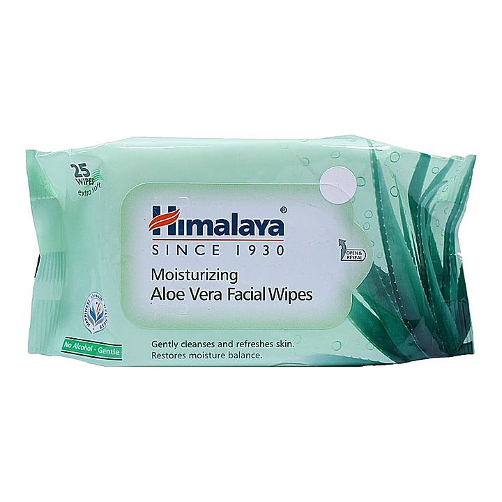 Himalaya Moisturizing Aloe Vera Facial Wipes : 25 Wipes