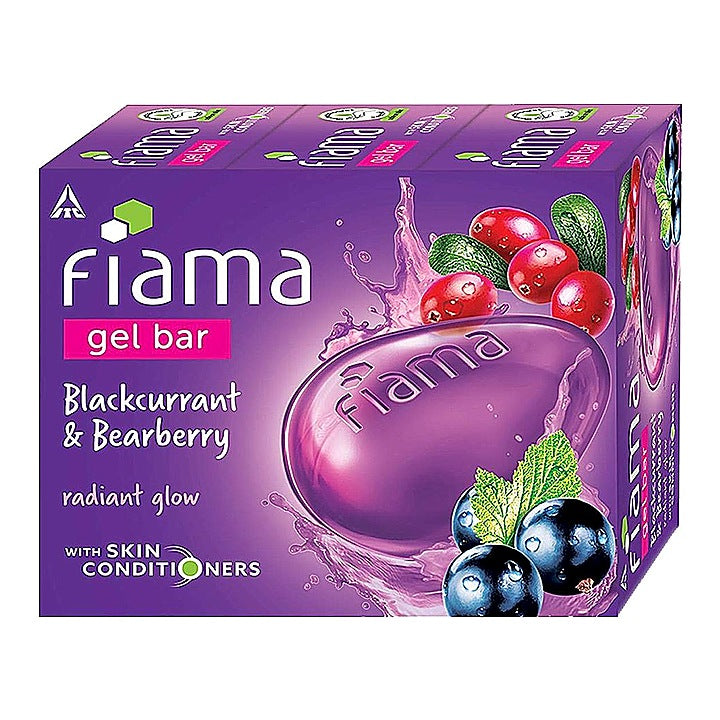 Fiama Blackcurrant & Bearberry Bar : 3x125 g