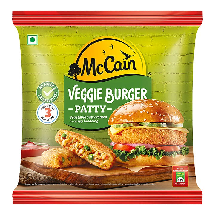 McCain Veggie Burger Patty : 360 g