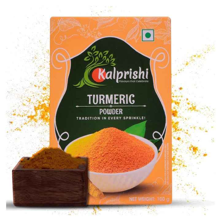 Kalprishi Premium Turmeric Powder 100g | Organic Haldi | Natural Indian Spice | Curcuma