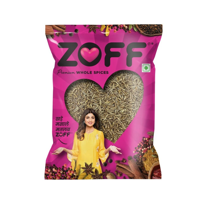 Zoff Whole Cumin Seeds Jeera Whole 500gm - 100% Natural & Fresh - Hygienically Packed, Rich Aroma & Flavor - Nutrient-Rich Spice for Indian Cooking