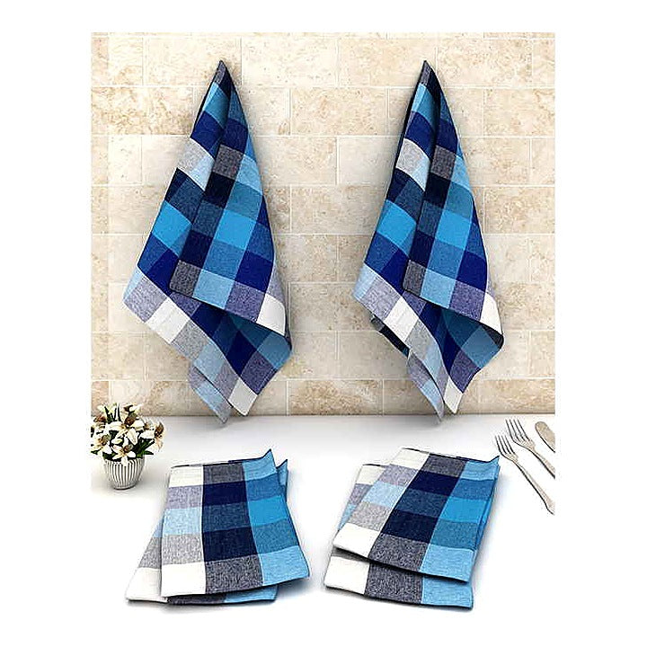 Kitchen Napkin Blue 240 GSM - 45 x 45 cm : 6 N