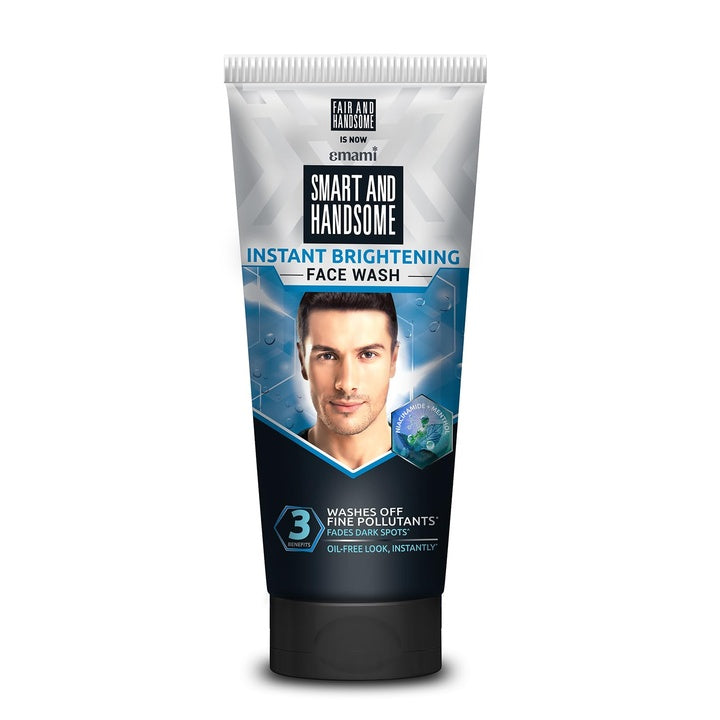 Smart And Handsome Face Wash, Instant Brightening, Instant Freshness, 150g