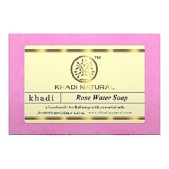 Khadi Natural Rosewater Soap : 125 g