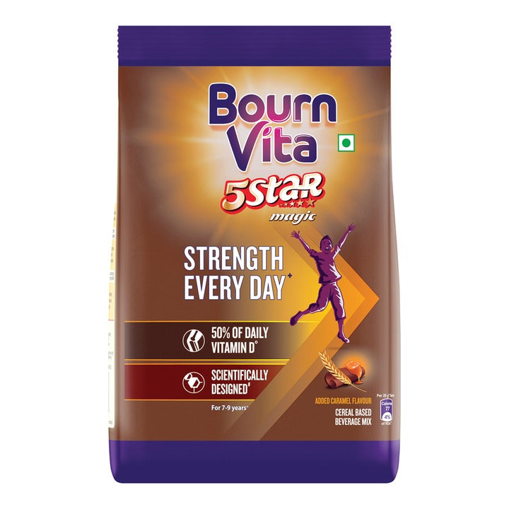 Bournvita 5 Star Magic Chocolate Drink Pouch : 500 g