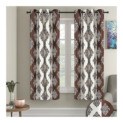 Cortina Pearl Window Curtain - Coffee : 1 Unit