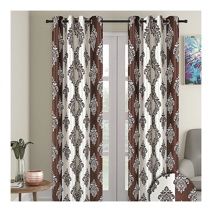 Cortina Pearl Door Curtain - Coffee : 1 Unit