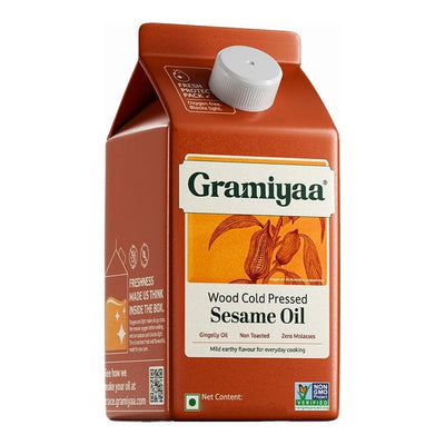 Gramiyaa Wood Cold Pressed Sesame Oil : 455 g