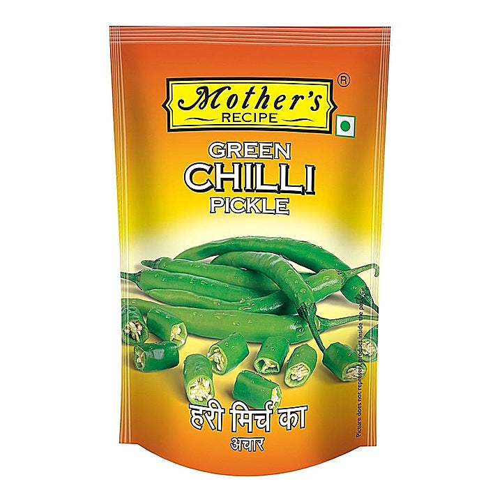 Mother's Green Chilli Pickle Pouch : 200 g