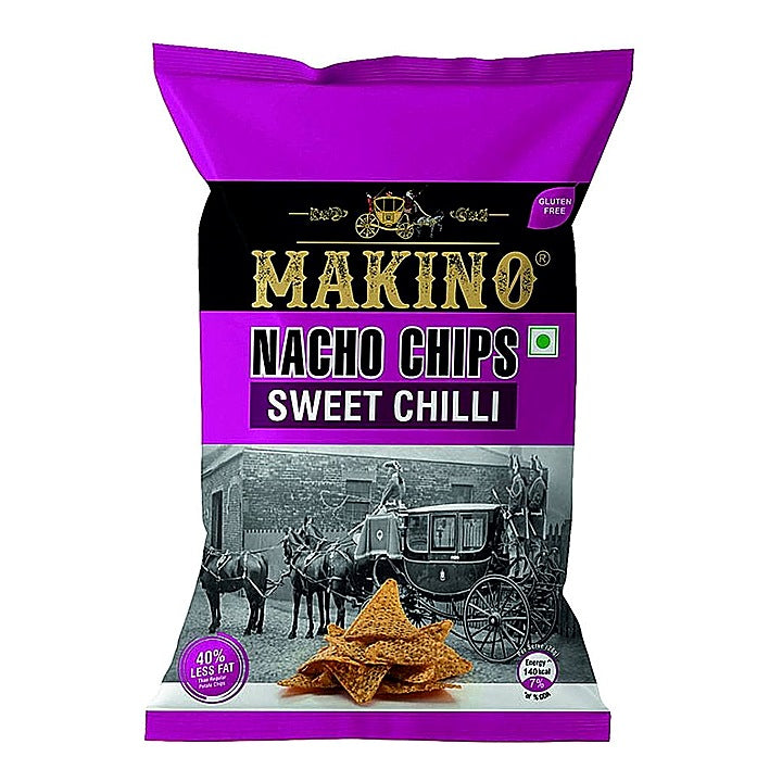 Makino Nacho Sweet Chilly Chips : 150 g