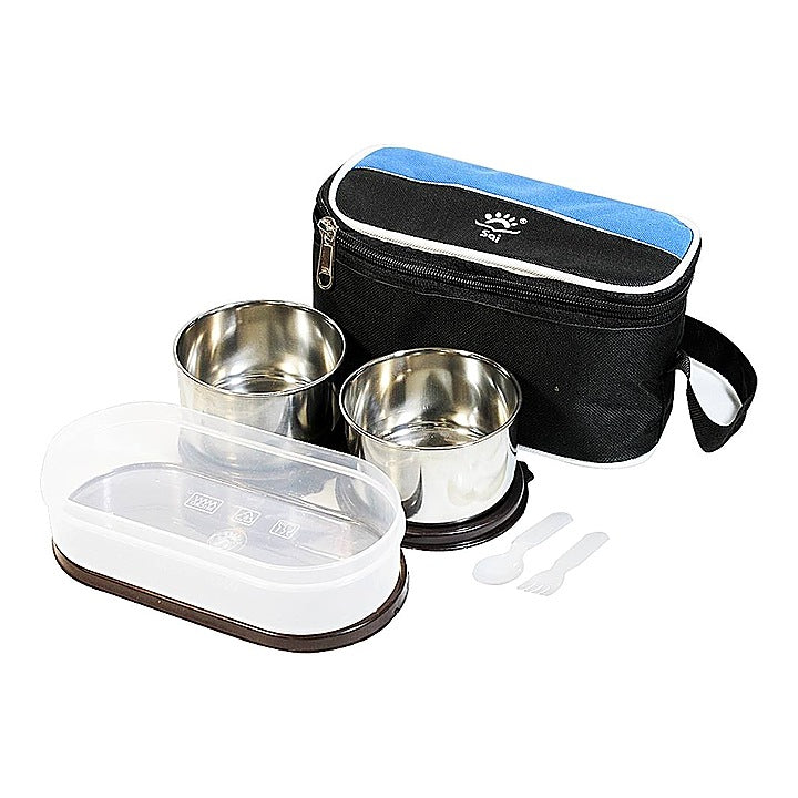 Steel Royal Foody Lunch Box Set - 3 Containers : 1 Unit