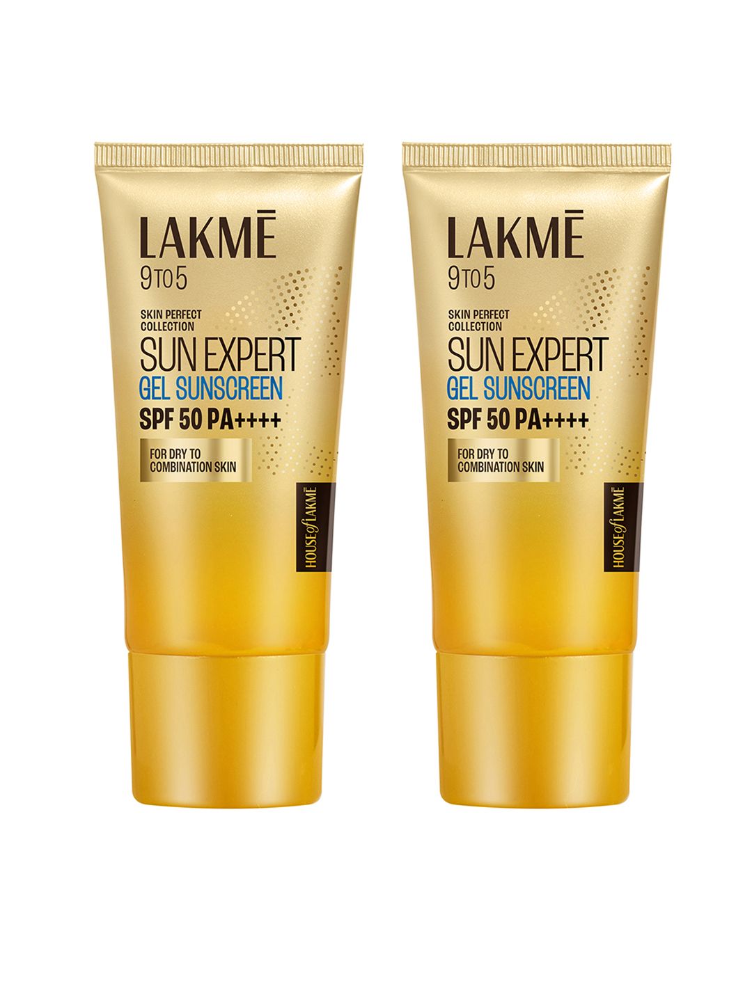 Lakme 2Pcs Water-Light Sunscreen Gel with SPF 50 PA+++ For Normal to Oily Skin-50g each