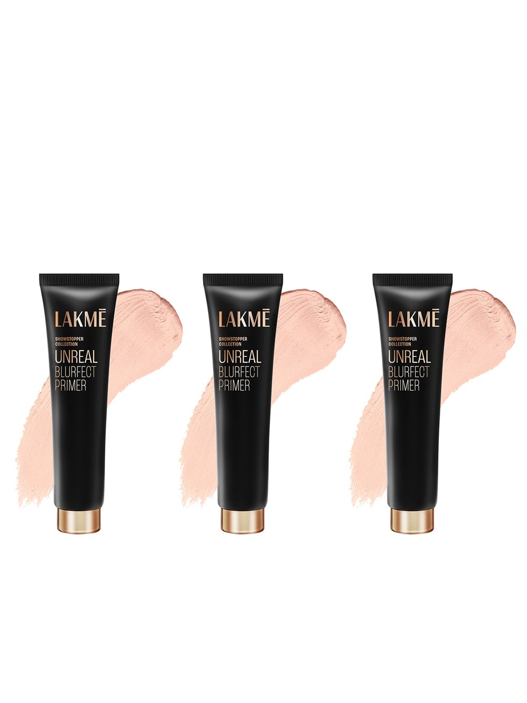 Lakme Set of 3 Unreal Mini Blurfect Long Stay Waterproof Face Primer - 10g each