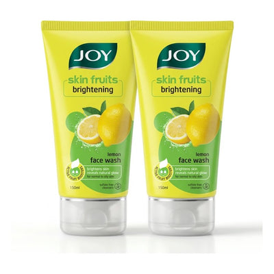 Joy Skin Fruits Lemon Brightening Face Wash (150 ml x 2 Pack)