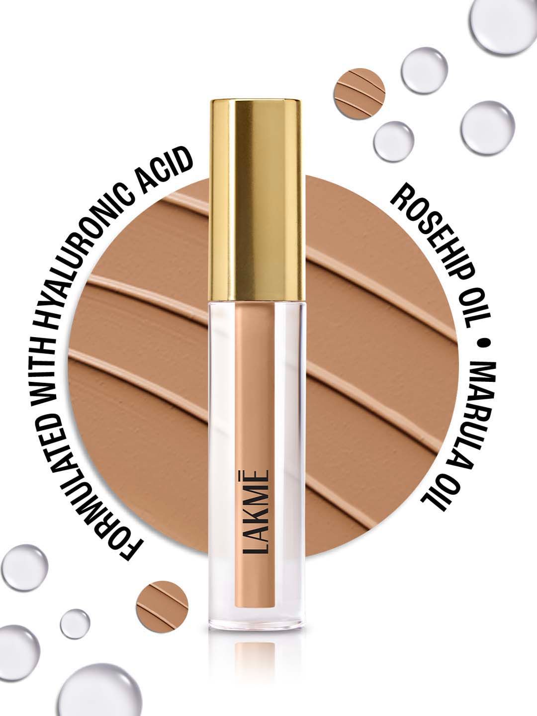 Lakme 9to5 Hya Matte Liquid Concealer With Hyaluronic Acid & Rosehip Oil 2ml - Cinnamon
