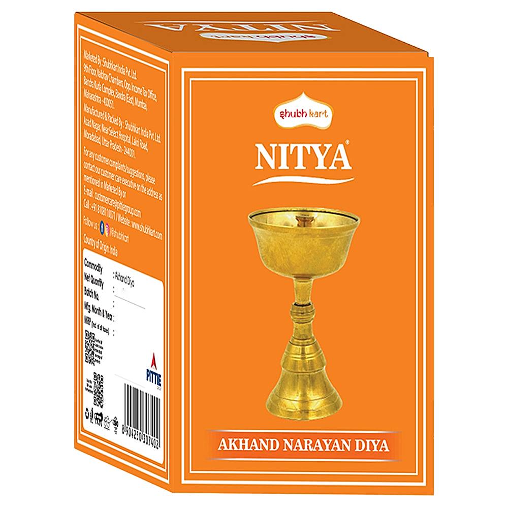 Shubhkart Nitya Brass Akhand Narayan Diya : 110 g