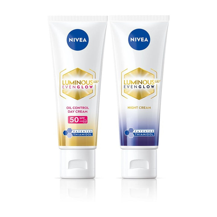NIVEA EVEN GLOW Luminous Combo Day & Night Face Cream for Women, Reduces Dark Spots, Moisturizer