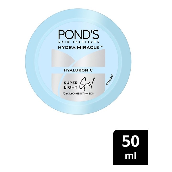Ponds Super Light Gel Oil-Free Moisturizer with Hyaluronic Acid & Vitamin E - 50 ml