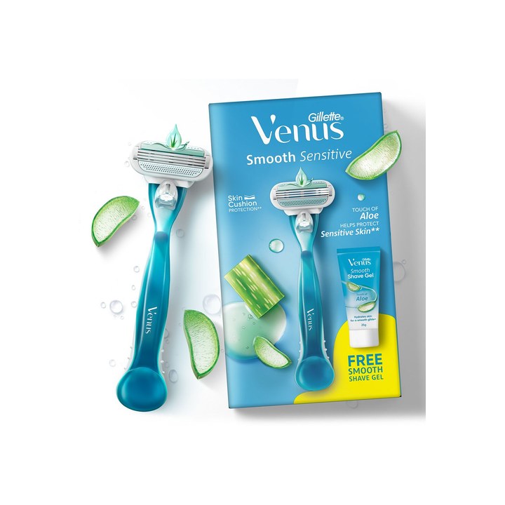 Gillette Women Venus Smooth Razor with Shave Gel