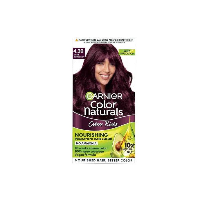 Garnier Color Naturals Creme Hair Color 70 ml + 60 g - Wine Burgundy 4.20