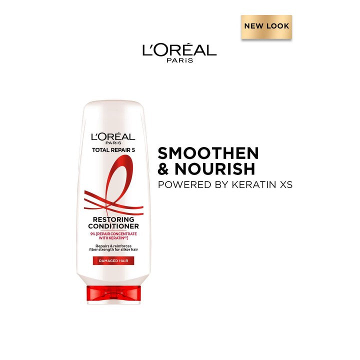 LOreal Paris Total Repair 5 Hair Conditioner with Keratin XS Technology - 175 ml
