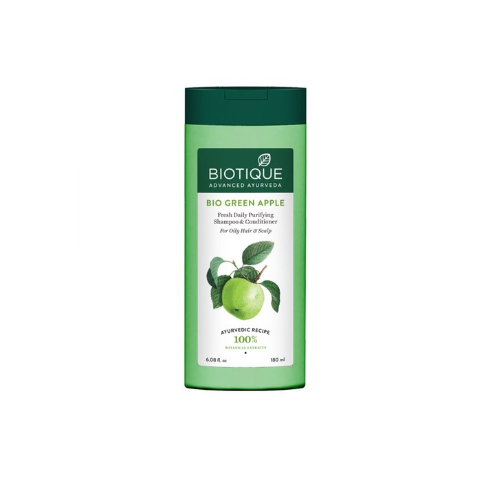 Biotique Green Apple Shine & Gloss Shampoo with Conditioner 180ml