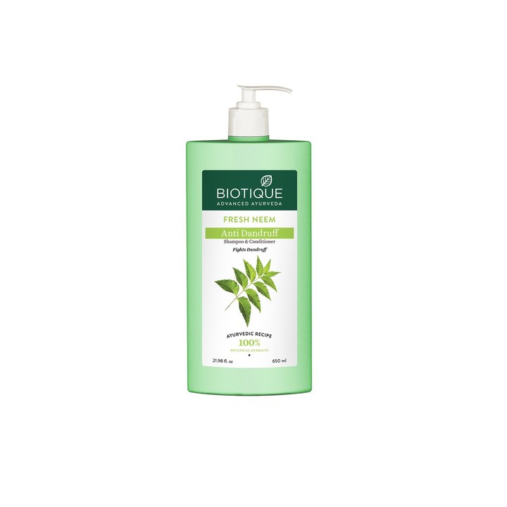 Biotique Fresh Neem Margosa Anti-Dandruff Shampoo & Conditioner 650 ml