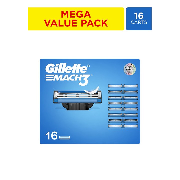 Gillette Men Set of 16 Mach3 Shaving Blades