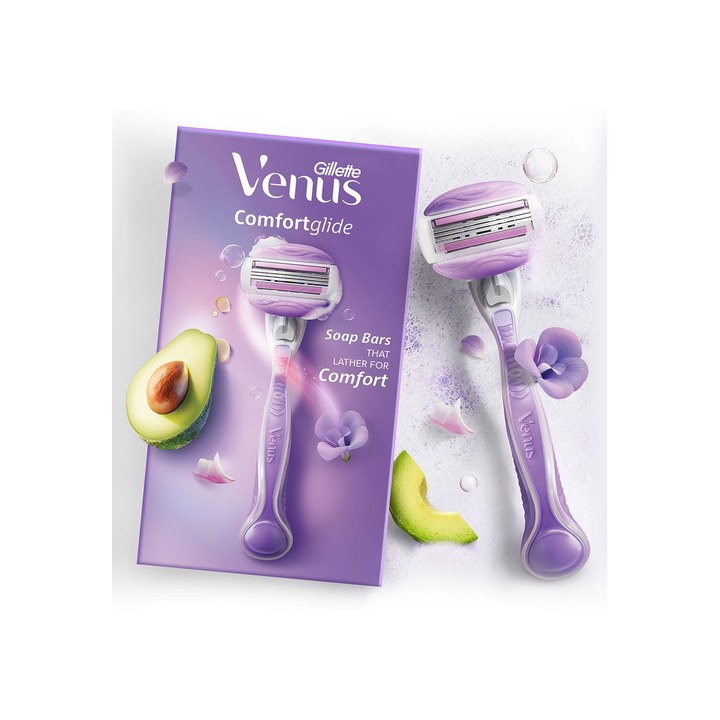 Gillette Venus Women Comfortglide Hair Removal Razor with Avocado Oil & Freesia Scent